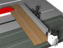 Image of 22" Miter Extension Fence on Table Saw